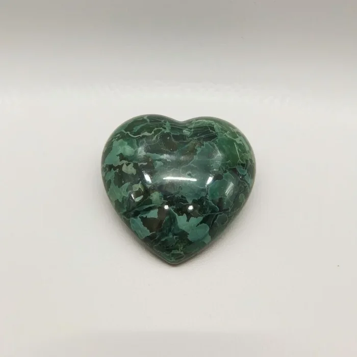 Serpentine 1PC Tiny 6×6 MM Heart Cabochon Green Fiery semi Precious Gems