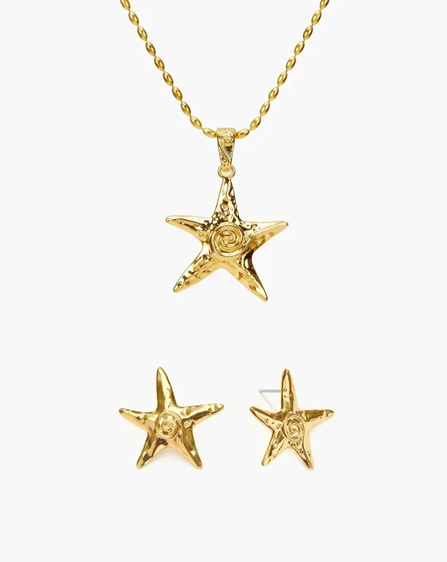 Set Collana e Orecchini Stella Marina