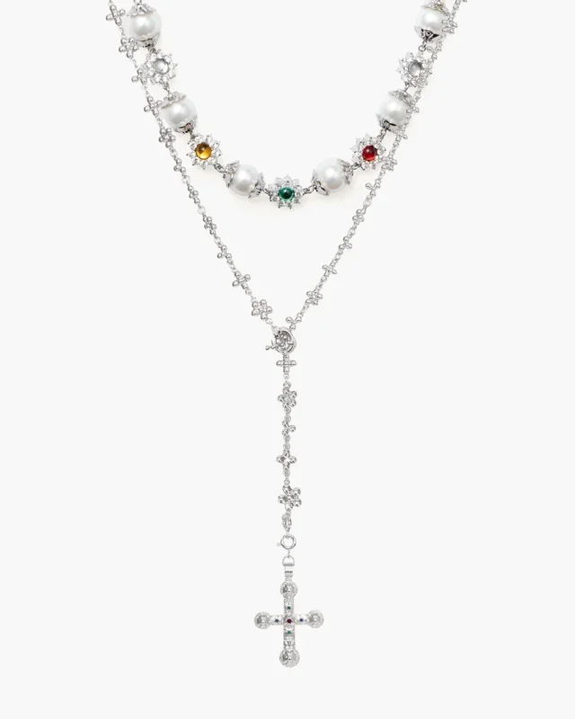 Set di Collane Molecola Daisy in Argento