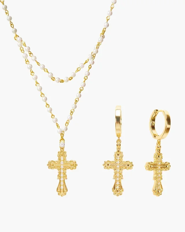 Set incrociato Everette in oro