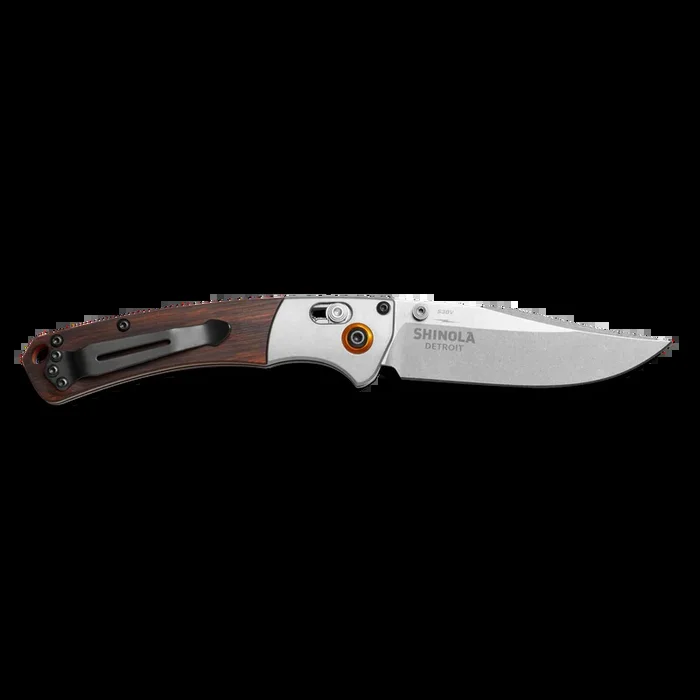 Shinola + Benchmade Mini Crooked River Pocket Knife – Steel
