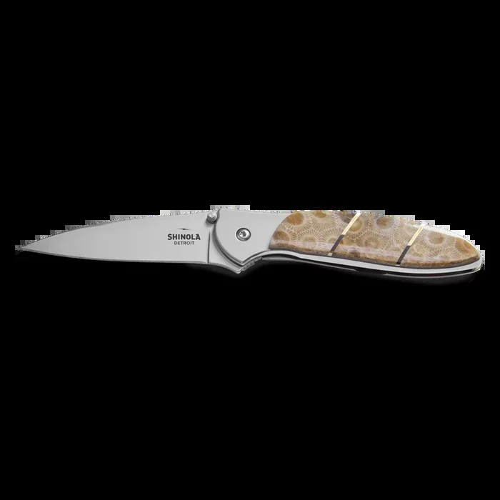 Shinola + Kershaw Petoskey Stone Pocket Knife – Petoskey