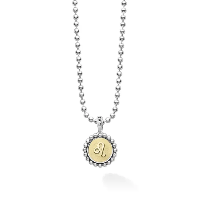 Signature Caviar Leo Zodiac Charm Necklace