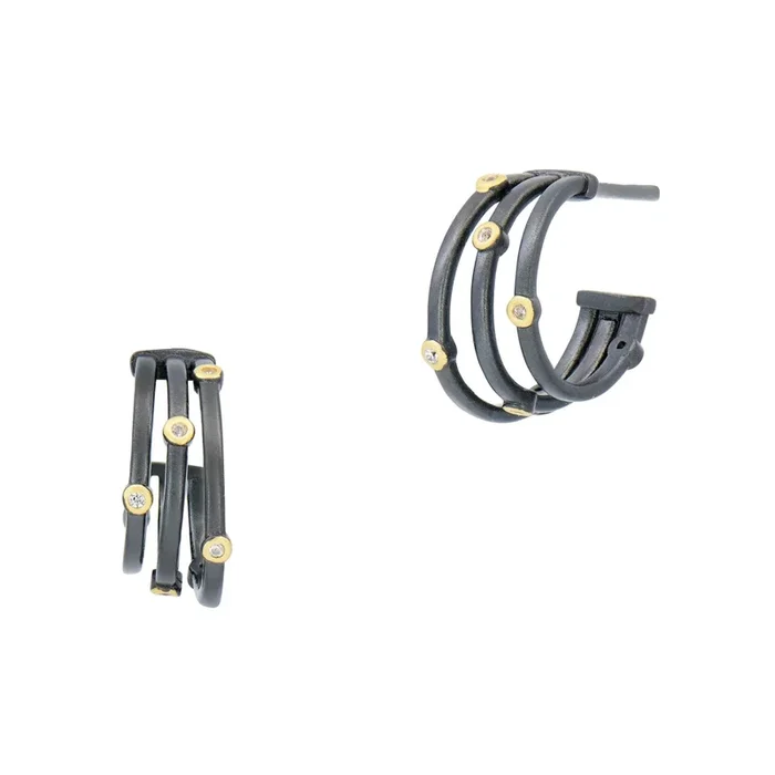 Signature Cityscape Wire Mini Hoop Earrings