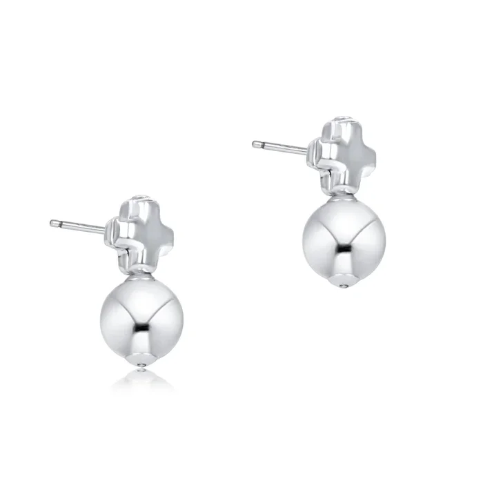 Signature Cross Small Sterling Stud – Classic Sterling