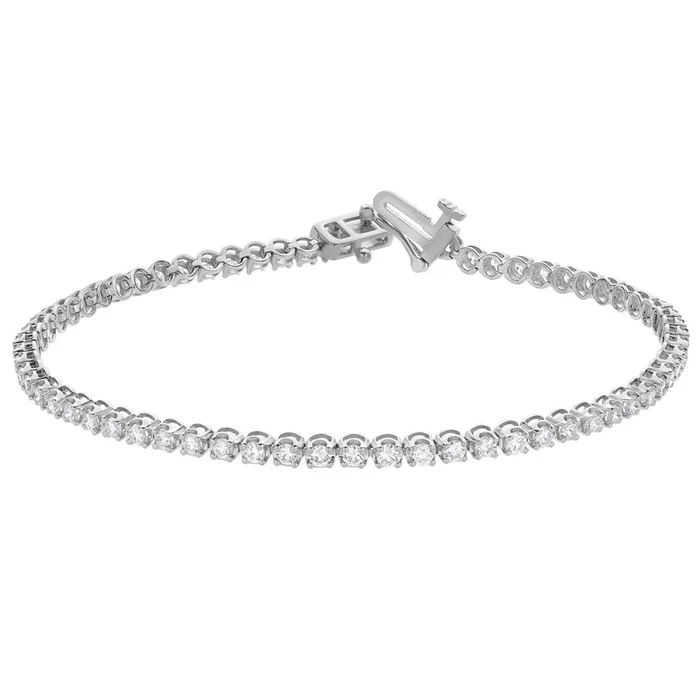 Signature EcoLove 2 CTW Lab Grown Diamond 7.25-inch Tennis Bracelet in 14KT White Gold