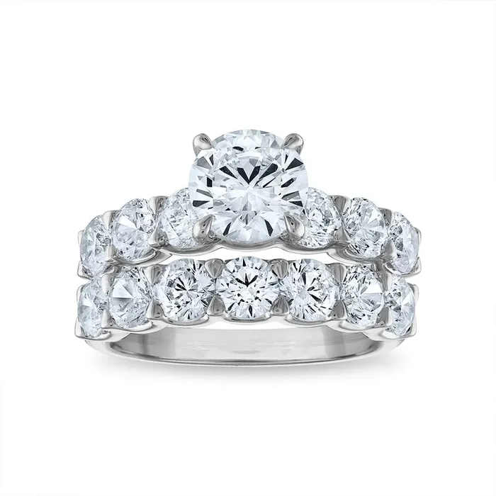 Signature EcoLove Diamond Dreams 4-3/4 CTW Lab Grown Diamond Classic Bridal Set in 14KT White Gold