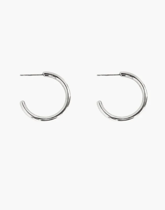 Silberne 30-mm-Endlos-Creolen