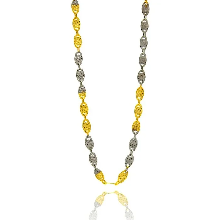 Silver 925 Multi Plated Diamond Cut Confetti Chain 3mm – CH368 2T