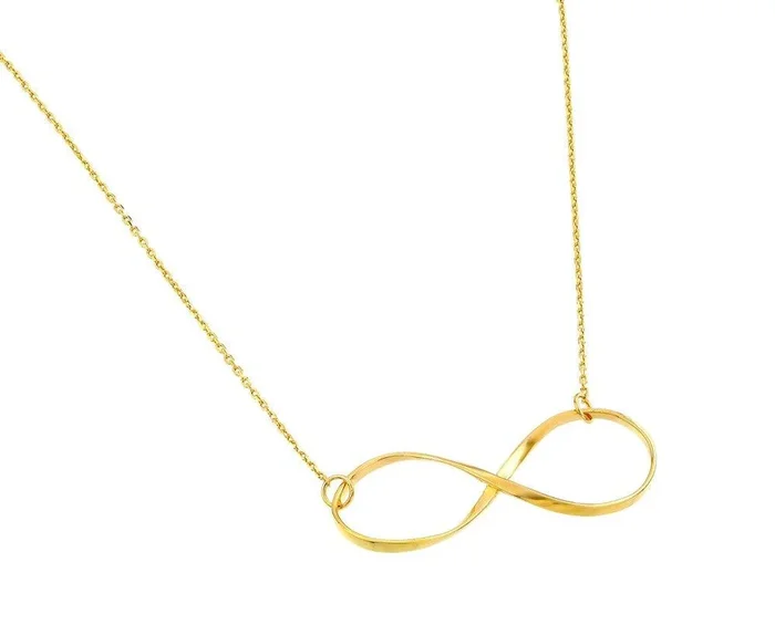 Silver 925 Rhodium Plated Clear CZ Infinity Pendant Necklace – STP01380GP
