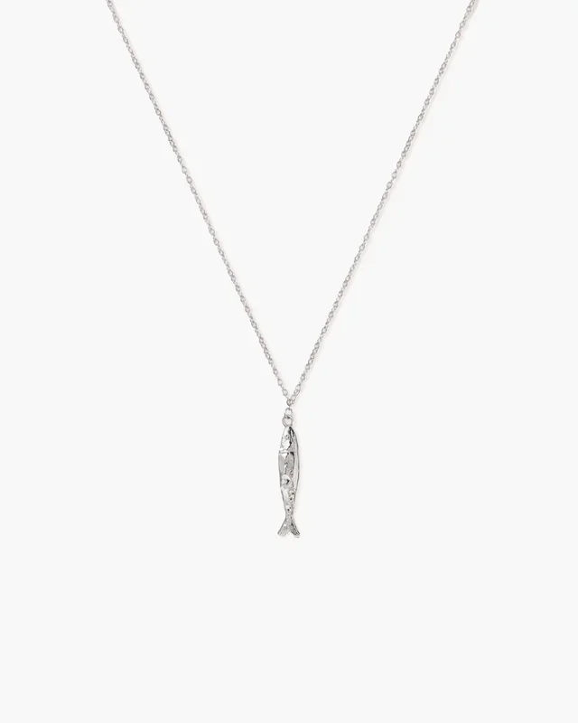 Silver Anchovy Necklace