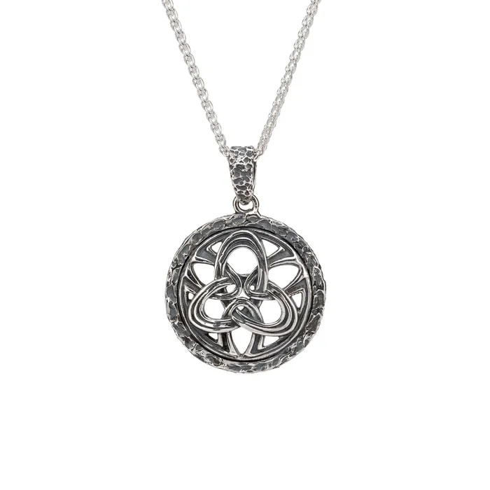 Silver Art Deco Trinity Pendant
