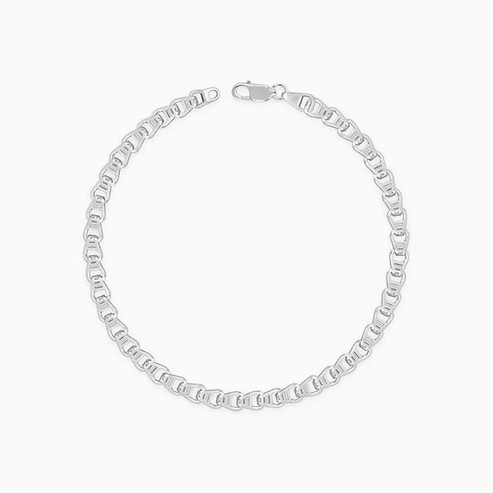 Silver Chroma Chain Bracelet For Him