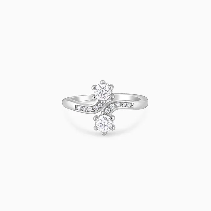 Silver Hollyhock Ring