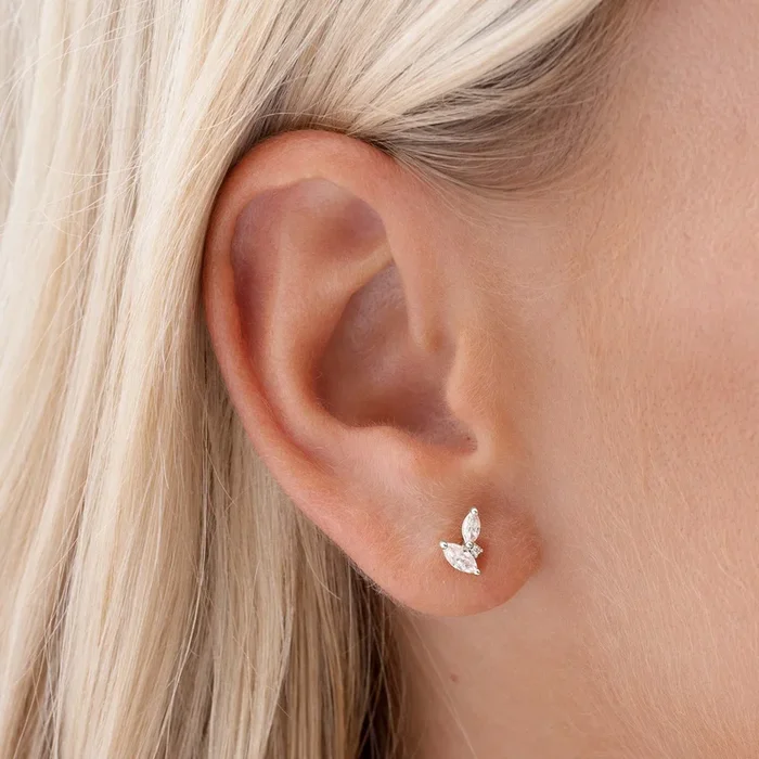 Silver Leaf Earrings – Selma