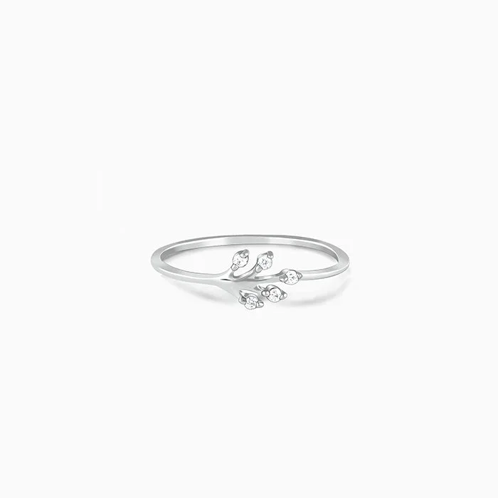 Silver Leaflet Ring