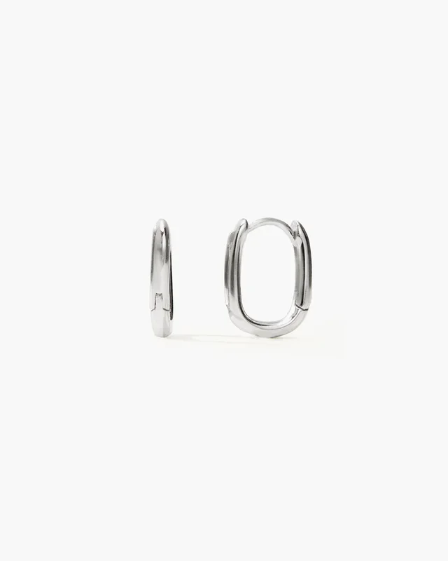 Silver Link Earrings