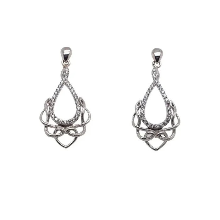 Silver Love’s Chalice Post Earrings