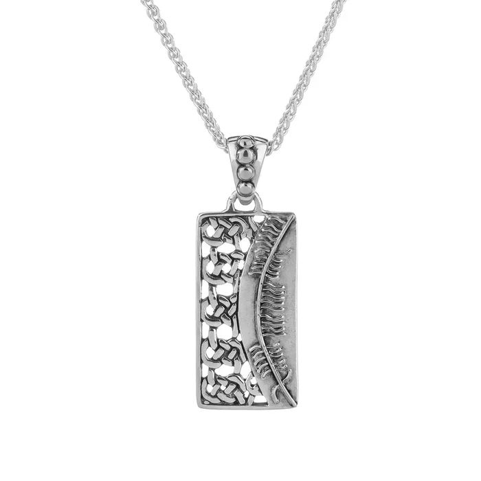 Silver Ogham Pendant ‘Misneach-Courage’
