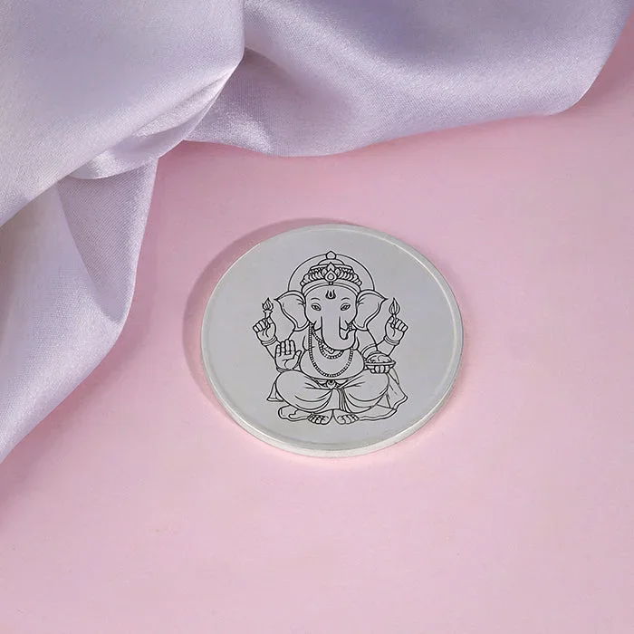 Silver Personalised Ganesha Coin- 30g