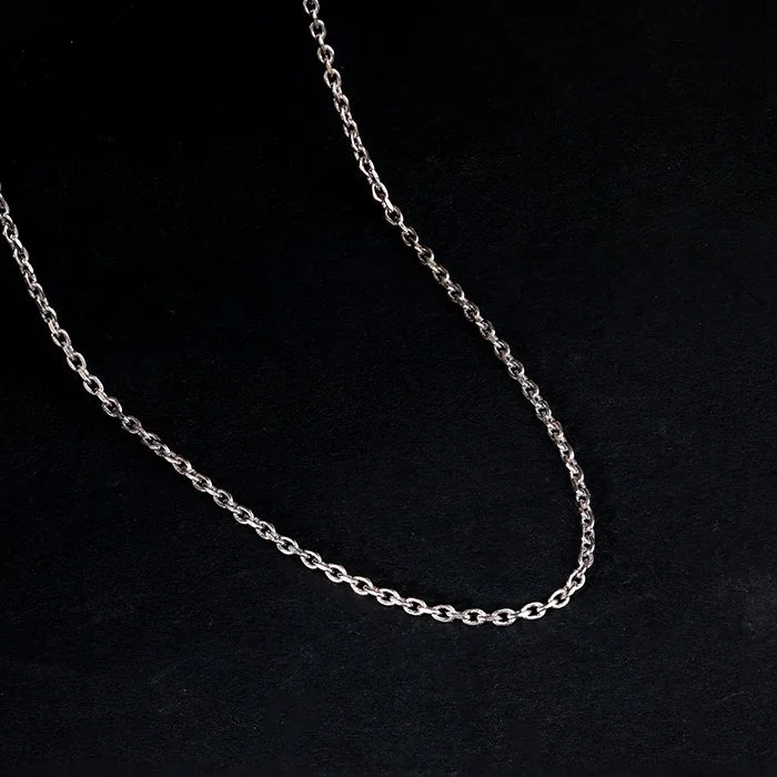 Silver Subtle Link Chain For Him