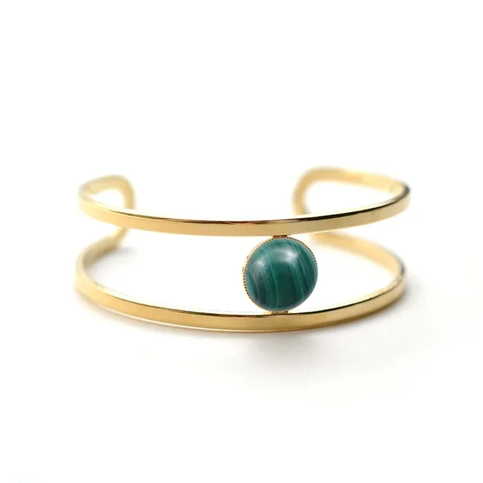 Simple Open Cuff – Stone