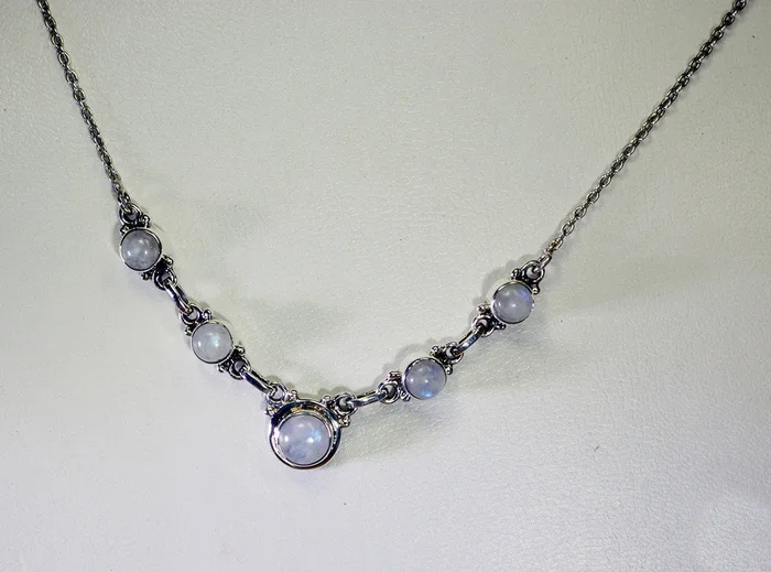 simply 925 Solid Sterling Silver fine-looking genuine White Necklace gift UK