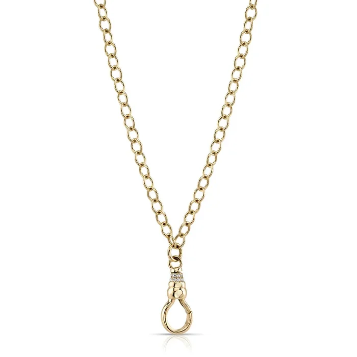 Single Stone Evren Chain Necklace 30″