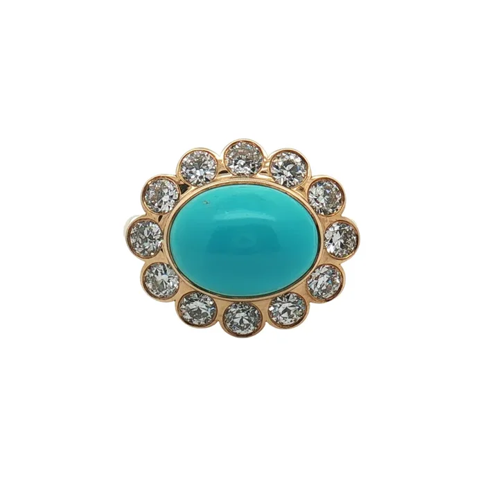 Single Stone Turquoise Lilibet Ring