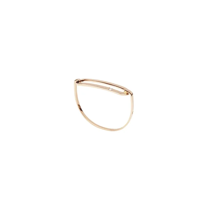 Singulière Bracelet large model pink gold and diamond SOBLM3DXXP – So Shocking