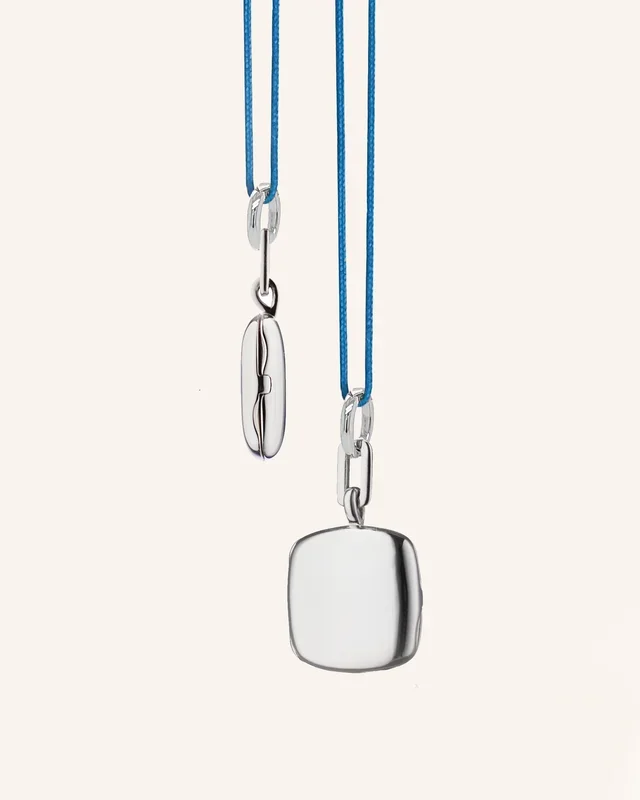 Slim Corded “Viv” Locket Necklace