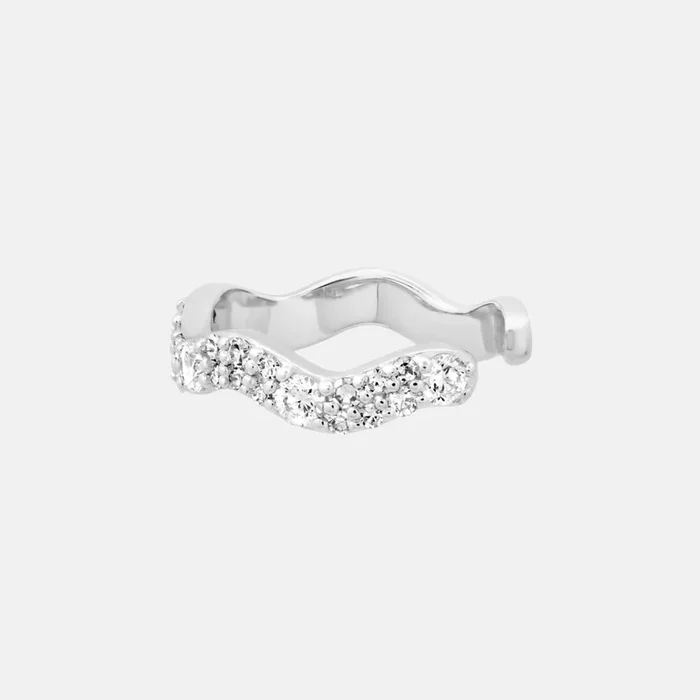 Slim Diamond Form Ear Cuff