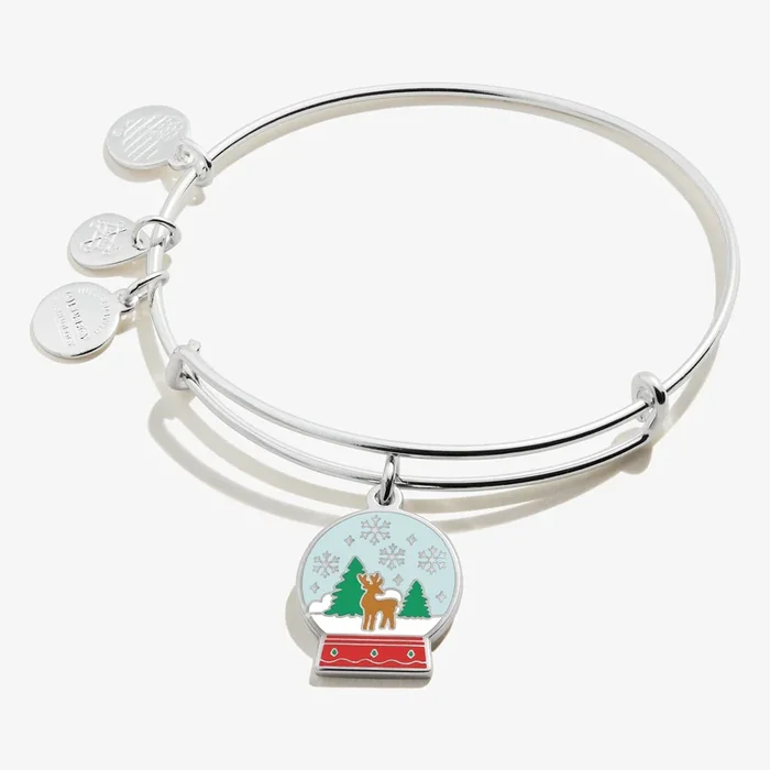 Snow Globe Charm Bangle