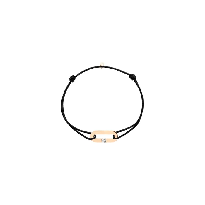 So Shocking Singulière cord bracelet in pink gold and diamond| Lepage