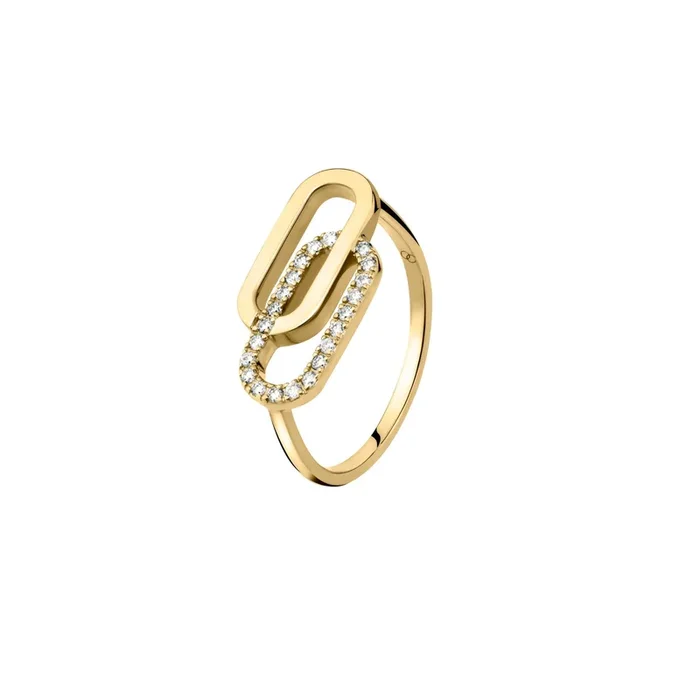 So Shocking Tandem ring in yellow gold and diamonds – Lepage