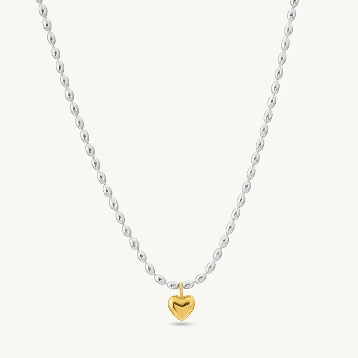 Solid Gold Heart Necklace
