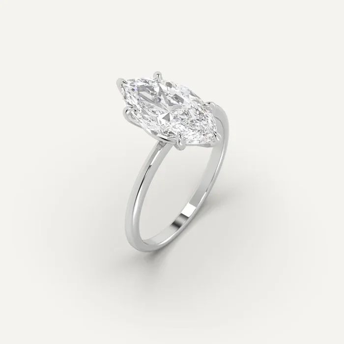 Solitaire Marquise Cut Diamond Ring Setting