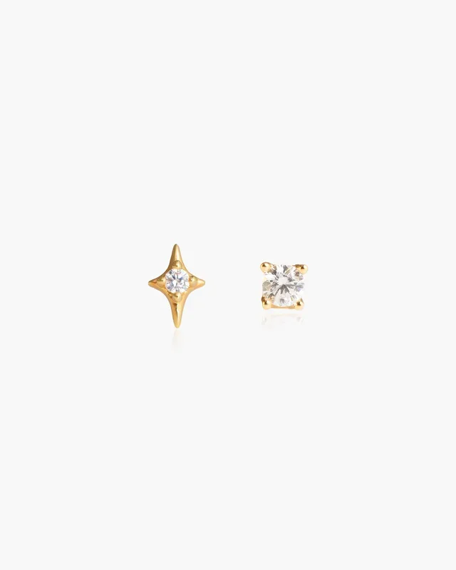 Sparkle Flat Back Helix Earring Set