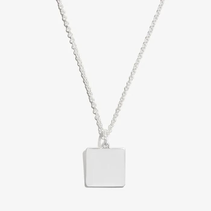 Square Charm Necklace, 21”