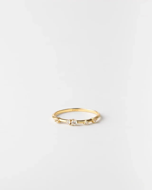 Starscape White Sapphire Ring