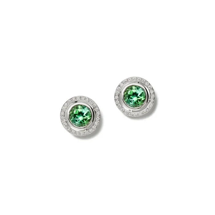 Stella Earring Halos 18ct White Gold – Diamond