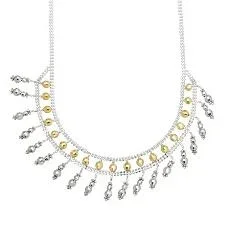 Sterling Silver 18-inch Beaded Necklace