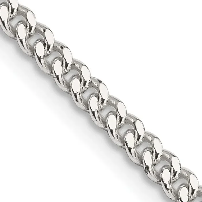 Sterling Silver 28-inch 3MM Curb Chain