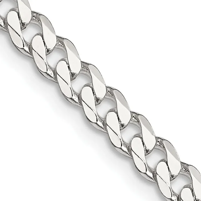 Sterling Silver 36-inch 4.5MM Curb Chain