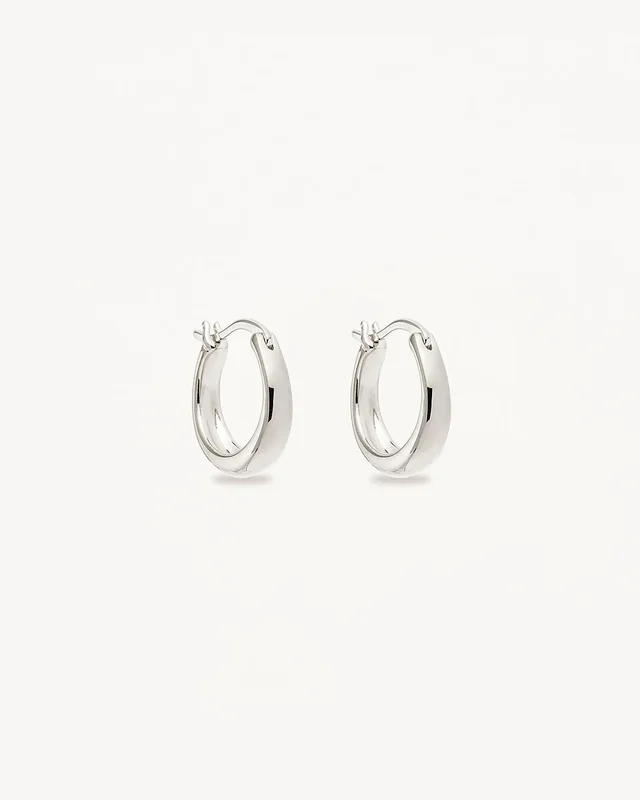 Sterling Silver Infinite Horizon Small Hoops