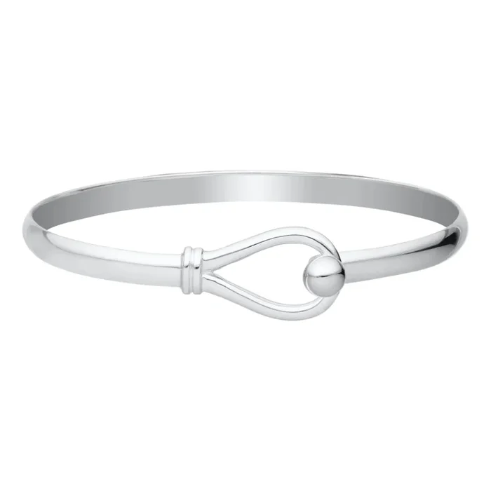 Sterling Silver Loop & Ball Bracelet 7″