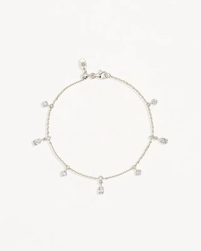 Sterling Silver No Rain, No Flowers Bracelet