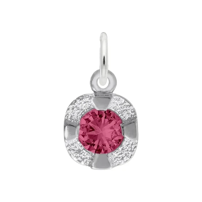 Sterling Silver Petite Birthstone Charm – January