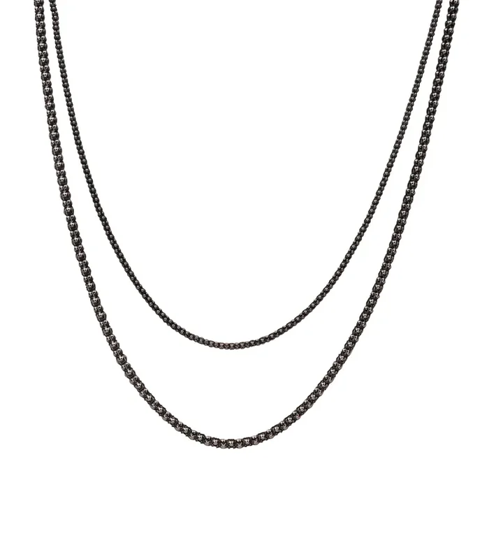 Sterling Silver Popcorn Chain – Oxidized