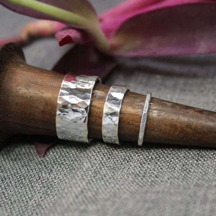 Sterling Silver Simple Stacking Rings
